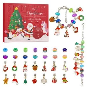 Christmas Advent Calendar Bracelets 2025 for Girls, 24 Days Xmas Countdown Ca... - Bild 1 von 9