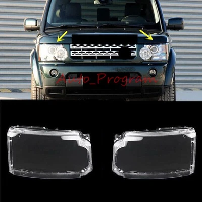 Cubierta de lente transparente de ambos faros laterales + sellador para Land Rover LR4 2010-2013 Foto 1 de 4