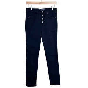 Veronica Beard Raven Debbie 10" Skinny Button Fly Jeans Sz 27 - Picture 1 of 6