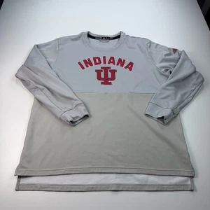 Adidas Indiana Hoosiers Sweatshirt Herren 2XL XXL Grau Rundhals Pullover NCAA - Bild 1 von 7