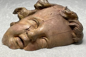 Antiker Barock Wand Engel um 1800 Angel Putto Holz Figur Skulptur - Bild 1 von 7