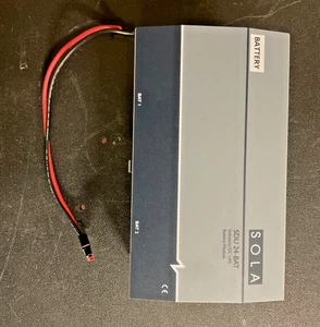 SOLA SDU 24-BAT INDUSTRIAL DC UPS BATTERY MODULE POWER SUPPLY 24VDC USED - Picture 1 of 2