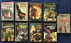 Dell Map-Back Pocket Book Lot Of 8 Dell Books 1940s-50s - Erle Stanley Gardner - Imagen 1 de 14