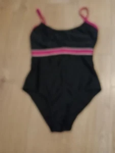 Ladies Size 14 Black/Pink Swimsuit From Peacocks - Picture 1 of 1