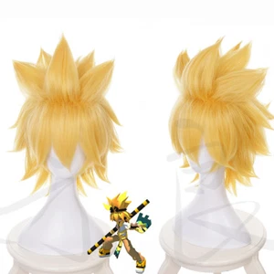 Peluca Aotu World God Rose Anime Cosplay Peluca Amarilla Cabello Peluca Corta diaria - Imagen 1 de 1