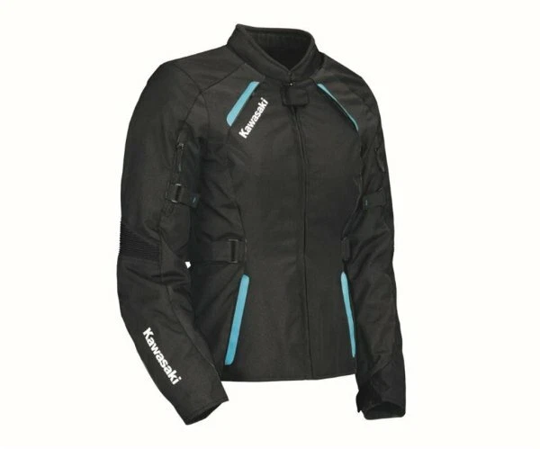 Kawasaki Paris Damen Textiljacke schwarz/grün - Bild 1 von 4