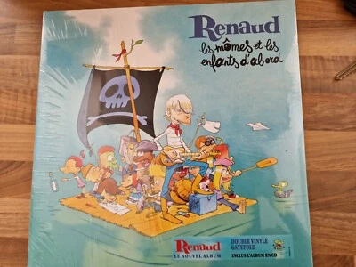 Renaud - Les Mômes Et Les Enfants D'Abord (Black 2× Vinyl Lp 2019, Inc CD Album) - Image 1 of 2