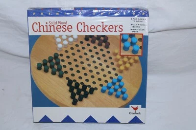 Cardinal Premium Edition Solid Wood Chinese Checkers -- NEW  - Image 1 of 2