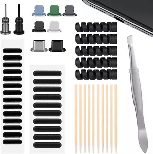 139x Handy Reinigungsset Staubschutz Netz Sticker Staubstöpsel Type-C iPhone - Bild 1 von 7