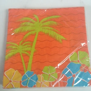 NEU! Einzigartige 16 Kt Mittagessen Servietten 2-lagig Island Paradise Tropical Hergestellt in den USA - Bild 1 von 7