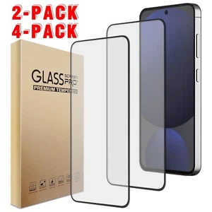 For Samsung Galaxy S24 FE 5G Full Coverage Clear Tempered Glass Screen Protector - Picture 1 of 24
