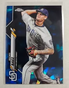 2020 Topps Chrome Sapphire Michel Baez Rookie #162 San Diego Padres - Picture 1 of 2