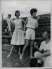 1961 Press Photo Summer Fashions Top and Skirt and shorts - nea40094