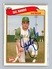 1989 Swell Baseball Greats #63 Sal Bando In Person AUTO