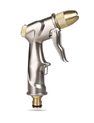 High Pressure Water Spray Metal Gun Brass Nozzle Garden Hose Pipe Lawn Car Wash - Image 1 of 4