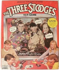 THE THREE STOOGES VCR GAME/CURLY, LARRY & MOE/GOOD CONDITION/1986 - Picture 1 of 4
