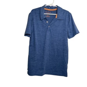 Tommy Bahama Polo Boy's Medium Blue Short Sleeve Collared Active Shirt - Picture 1 of 7