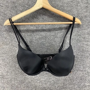 Victoria's Secret Bralette Bra Women 32DDD Black Push Up Opaque Underwired - Picture 1 of 7