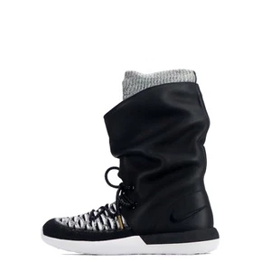 Nike Roshe Two Hi Flyknit Scarpe da Ginnastica Donna Sneakers - Nero - Foto 1 di 6
