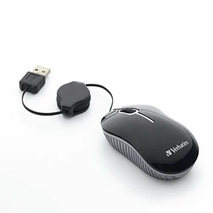Verbatim Mini Travel Optical Mouse, Commuter Series - Black - Picture 1 of 4