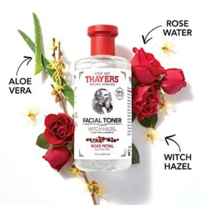 Thayers Witch Hazel Aloe Vera Formula Astringent 12floz 355ml Rose Petal - Image 1 of 3