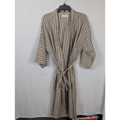 Bata de baño vintage Christian Dior Monsieur a cuadros talla única Foto 1 de 4