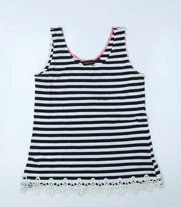 Dorothy Perkins Girls Multicoloured Striped 100% Cotton Jersey Tank Size 14 Year - Picture 1 of 12