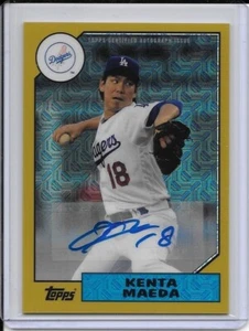 2017 Topps Chrome Kenta Maeda Silver Pack Autograph 01/25 Los Angeles Dodgers - Picture 1 of 2