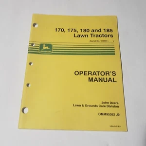 1988 John Deere 170 175 180 185 Operator's Manual (SN 010001-) OMM95262 - Picture 1 of 3