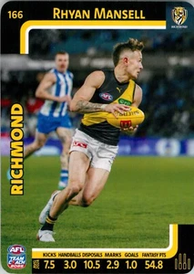 2025 Port Adelaide Power AFL TeamCoach Card - Rhyan Mansell - Picture 1 of 3