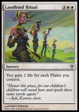 MTG landbind Ritual Ritual Earth constraint