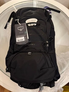 OSPREY : RUCKSACK - RAPTOR 14 W-RES BLACK OS + TRINKBLASE - NEU - Bild 1 von 3