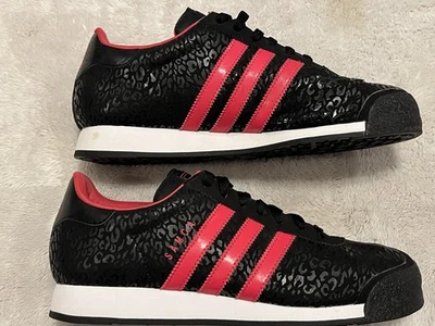 Adidas Samoa Mujer’s 9.5 Patrón Leopardo Negro Rosa 2013 Estilo Q33003 Raro Foto 1 de 4