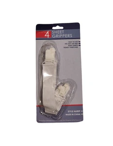 American Linen Sheet Grippers Set of 4 – Bed Sheet Holders, Style #6009 - Picture 1 of 9