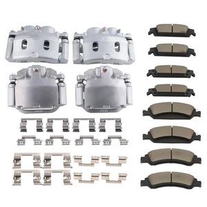 Front Rear Brake Calipers Ceramic Pads for GMC Yukon XL/Yukon 2015-2020 18-B5031 - Picture 1 of 12