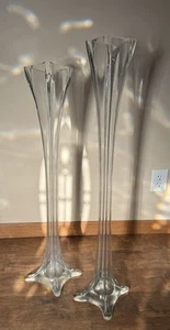 Victorian Vases -large Antique Set Of 2- 46.5”, 36,5 “ - Picture 1 of 7