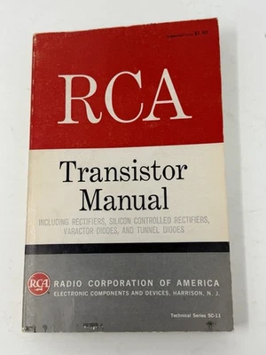 1964 RCA транзистор руководство техническая серия SC-11 винтажная электроника книга - Изображение 1 из 4