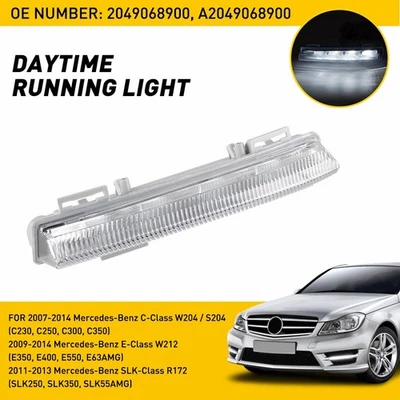 Левый дневной ходовой фонарь для Mercedes-Benz C250 C350 2012-15 годов выпуска со стороны водителя I - Изображение 1 из 4