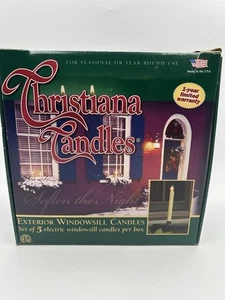 Cleggs Inc Christiana Velas Exterior Cableado Ventana Velas Nuevo-Estaño-Sin Bombillas - Imagen 1 de 9