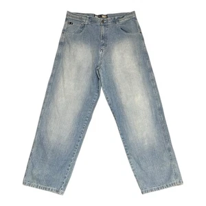 Vintage South Pole Baggy Jeans – Size 40 – Light Wash Wide Leg Denim Y2K RN82628 - Picture 1 of 8