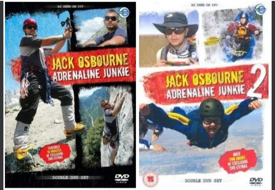 Jack Osbourne Adrenalin Junkie 1 and 2 DVD Collection NEW - Image 1 of 1