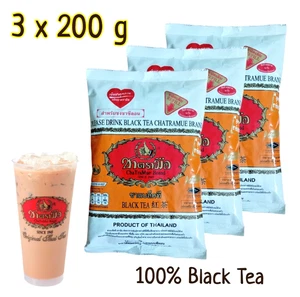 Paquete de 3 - Polvo de té negro tailandés original ChaTraMue 7,05 oz (200 g) - Imagen 1 de 8