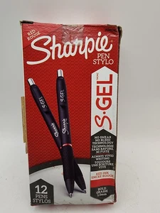 SHARPIE 2096136 S-Gel Pen,Bold 1.0mm,Red,PK12, Boxes Some Damage, New, See Pics - Picture 1 of 4