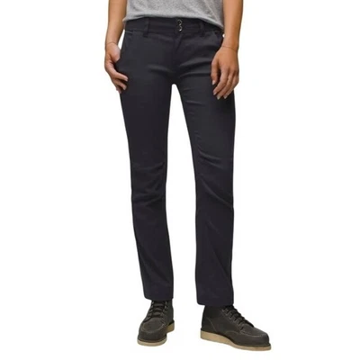 Pantalones prAna Mujer 10 Gris Halle tiro bajo Estándar Convertible Viaje Informal Foto 1 de 4