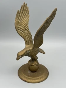Vintage Gatco Solid Brass American Bald Eagle Sculpture Statue 8" - Picture 1 of 9