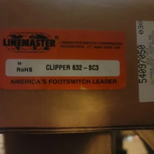 Linemaster Clipper 632-SC3 Interruttore a pedale con cavo - Foto 1 di 1