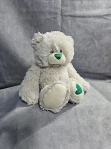 Demdaco May Emerald Birthstone Bear Stuffed Animal Plush Green Heart Beige - Picture 1 of 10