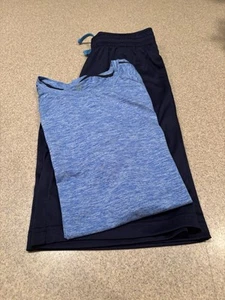 Boys Short Set/1 Short Sleeve Shirt, 1 Short/Sz L (12-14)/Blue Colors - Picture 1 of 8