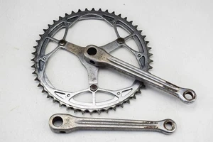 1962 WILLIAMS FLUTED STEEL VINTAGE BICYCLE COTTERED CHAINSET, 170MM, 47T / 50T - Picture 1 of 8