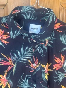 Only & Sons Herrenhemd Kurzarm Gr. M Slim Hawai - Bild 1 von 5